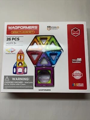 Magformers Basic Plus 26 Set Magnetic Magic - Image 1 of 4