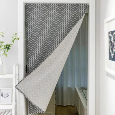 Moderna barra de cortina de puerta impresa con bolsillo ventana puerta media cortina sala de estar Foto 1 de 4