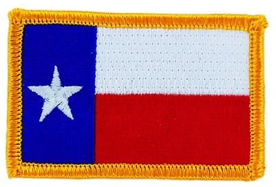 AKACHA Patch bestickter Aufnäher Flagge Texas Heißklebend USA amerikanisch Staaten