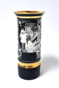 VINTAGE ENDRE SZASZ HOLLOHAZA HUNGARY PORCELAIN VASE SURREALIST ART DECO - Picture 1 of 12