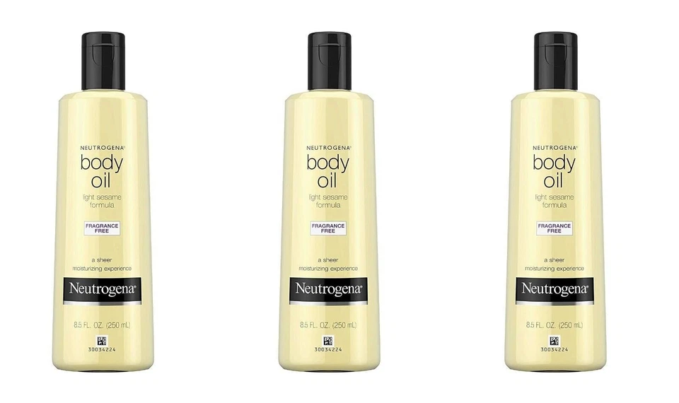 Aceite corporal BL Neutrogena 8,5 oz sin fragancia (62354) paquete de 3 Foto 1 de 1