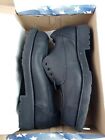PW Minor Shoes Mens Size 13 2W Orleans Black Leather Grip Control Steel Toe Work