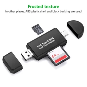 3 in 1 USB Multi-function Memory SD Card Reader Micro SD OTG Card Converter 2x - Zdjęcie 1 z 12