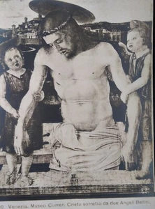 Venedig Italien RPPC Postkarte Anfang 1900 selten Jesus Christus zwei Engel Correr  - Bild 1 von 5