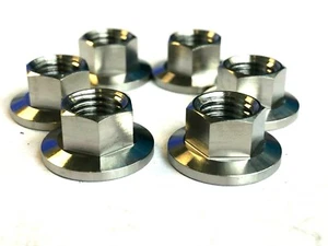 Ducati Monster 1200 S ABS 2014-2016 TITANIUM GR5 REAR SPROCKET NUTS KIT 6 NUTS - Picture 1 of 10