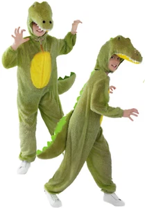 Crocodile Costume Kids Deluxe Zoo Animal Book Day Fancy Dress Boys Girls - Picture 1 of 4