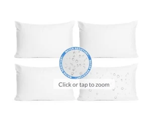 Pack of 4 12x20 Inch Outdoor Pillow Inserts Waterproof Decorative Throw Pillo... - Picture 1 of 3