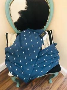 NUEVO PANTALÓN PIJAMA RALPH LAUREN AZUL POLO DISEÑO LOGOTIPO CABALLO TALLA MEDIANA - Imagen 1 de 5