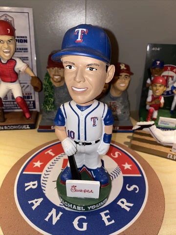 New Michael Young SGA Bobblehead 8/13/2022 Texas Rangers Cover