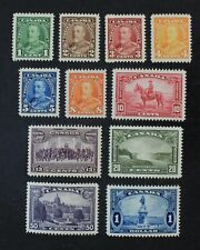 CKStamps: Canada Stamps Collection Scott#217-227 Mint H OG 