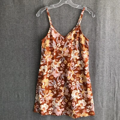 Roxy Womens Floral Sleeveless Mini Dress Beachy Coastal Cottage XS New Tags - image 1 of 4