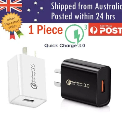 18W Qualcomm Quick Charge QC 3.0 Universal Super Fast USB Wall Charger AU Plug - image 1 of 4