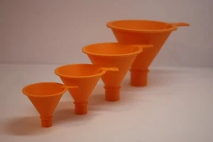 Multipurpose Orange/Red Funnel Set - 4 Pieces - Picture 1 of 13