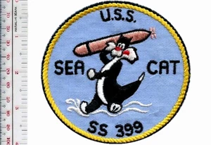 US Navy USN WWII USS Sea Cat SS-399 Submarine Balao Class 1944 - 1968 Patch - Bild 1 von 1