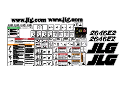 JLG 2646E2 Scissor Lift Decal Kit 7 YEAR VINYL! - Image 1 of 2