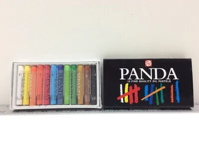 Royal Talens 400C12 Panda Oil Pastels 12 Pack - Image 1 of 4
