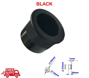 Sliding Door Finger Pull Handle  Flush Fitting Pocket Recessed Inset Edge Black - Picture 1 of 2