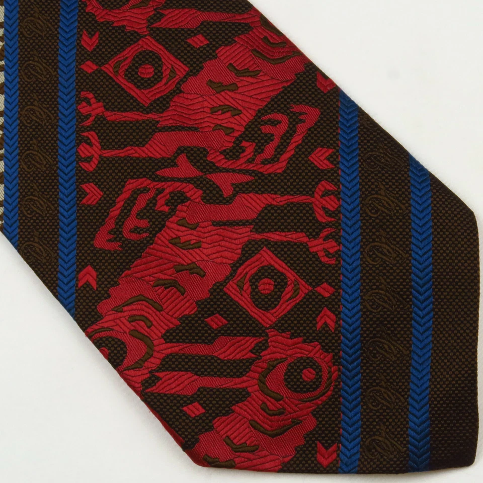 Vintage Dominique France Men’s Neck Tie Multicolor Geometric Abstract 54 x 4 - Image 1 of 4