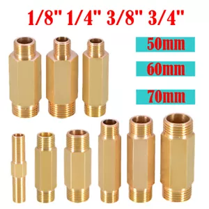 "Adaptador de extensión de hilo BSP tubo macho reductor de latón 1/8""~3/4" - Imagen 1 de 16