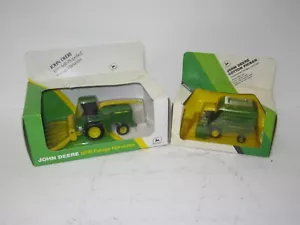 1/64 JOHN DEERE FORAGE HARVESTER & 1/80 COTTON PICKER NIB 1988-93 vintage - Picture 1 of 2