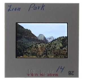 Kodachrome 1961 Vintage Color Slide Zion National Park Utah UT View #2 - Imagen 1 de 1