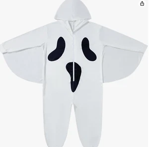 Geist Kostüm Schlafanzug Overall Einteiler Größe S - Bild 1 von 5