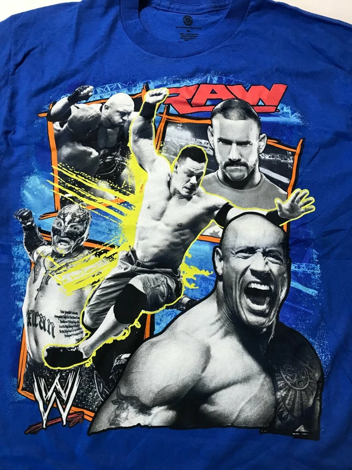 Camiseta WWE WRESTLING THE ROCK, JOHN CENA Niños X-LARGE NUEVA  Foto 1 de 1