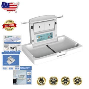 Space-Saving Horizontal Baby Changing Station with Adjustable Safety Features - Picture 1 of 11