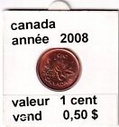 B 1 ) pieces canada 1 cent 2008