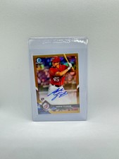 2018 Bowman Chrome Gold Refractor /50 Andrew Stevenson #BCRA-AS Rookie Auto RC