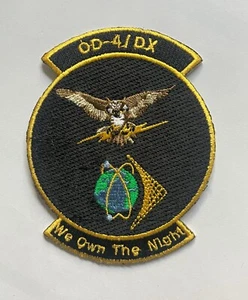 USAF Air Force OD-4/DX We Own The Night patch - Picture 1 of 1