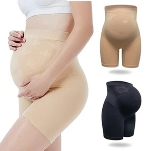 Women Maternity High Waist Support Pants Pregnancy Thigh Slimmer Body Shaper - Picture 1 of 14