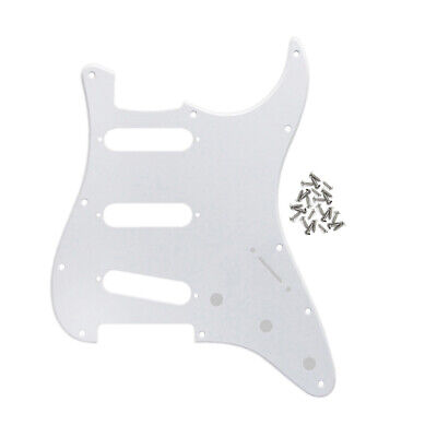 FD ST Electric Guitar SSS Pickguard 11-hole Pick Guard For Strat Style & Screws • 11.31€