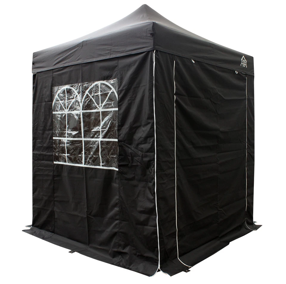 All Seasons Gazebos 2x2m Waterproof Pop Up Gazebo with 4 Premium Side Walls.