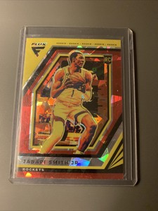 Jabari Smith Jr. (RC) 2022-2023 Panini Flux Red Cracked Ice Prizm - Rookie #201