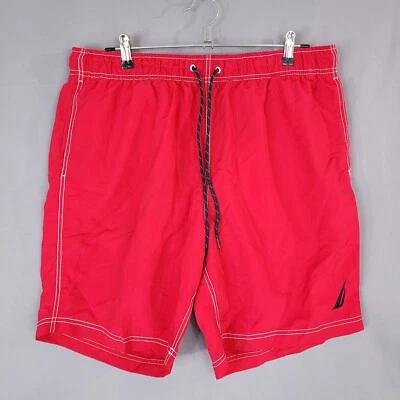 Мужские плавки Nautica на шнурке с высокой талией с подкладкой красные размер XL - Изображение 1 из 4