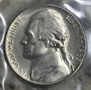 Jefferson Nickel 1965, sin circular *en violonchelo de un juego especial como nuevo* (SMS) - Imagen 1 de 2