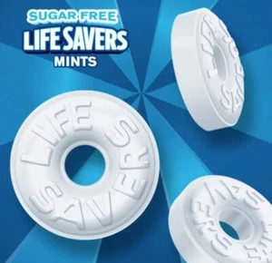 ZUCKERFREIE LEBENSRETTER Minzen 1 Pfund verpackt Minze Süßigkeiten Neu Bonbons - Bild 1 von 6