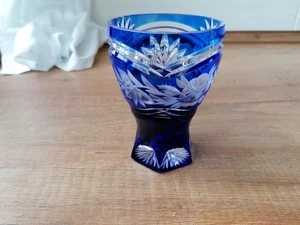 Bleikristall  Becher  H:11,5 ø 8cm  24% PbO Lausitzglas  Handgeschliffen GDR - Bild 1 von 7