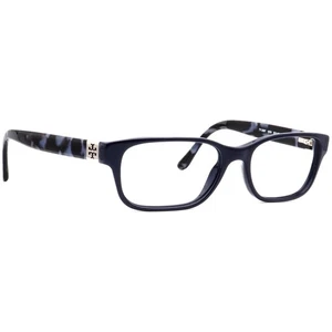 Tory Burch Eyeglasses TY 2067 1616 Dark Navy Blue Rectangular Frame 52[]17 135 - Picture 1 of 6