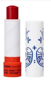 Korres Wild Rose Tinted Lip Balm 4.5g Shea+Cocoa Butter+Vit E, 97% Natural .15oz - Image 1 of 3