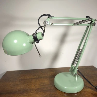 Mint Green Teal Ikea Forsa Articulating Adjustable Desk Lamp Drafting Turquoise - Image 1 of 4