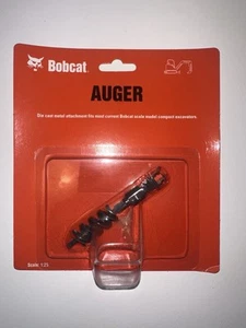Bobcat Auger Attachment 1:25 Scale For Model Die Cast Excavators Pt 6988716 - Picture 1 of 1