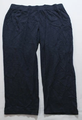 Pantalón de mujer Denim & Co. Petite Original cintura elástica AC2 índigo oscuro grande Foto 1 de 4