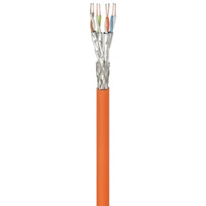 CAT 7a Installationskabel, S/FTP (PiMF), AWG 23/1 (solid) CU (Kupfer), (Orange); - Photo 1/1