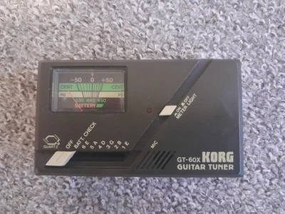 Korg GT-60X Quartz Guitar Tuner Vintage 1990s - image 1 of 4