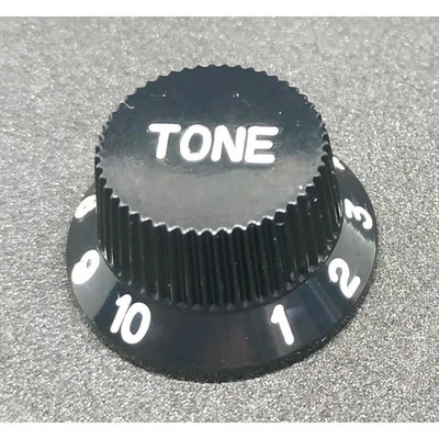 ADPGUITARPARTS 1 bouton de controle Tone noir UFO pour Stratocaster, Metric size