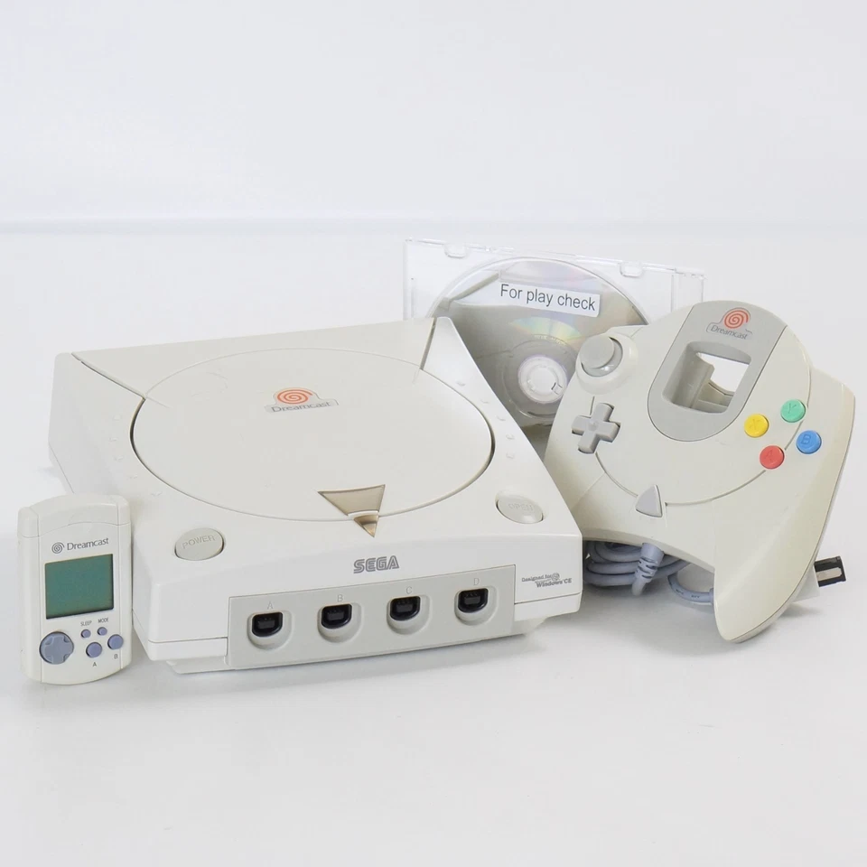 Dreamcast Console HKT-3000 wz Visual Memory Tested System UGO 2000 NTSC-J 3082 - Image 1 of 4