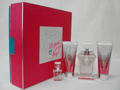 $106 NIB Victoria's Secret ангел 4шт подарочный набор парфюмированная вода лосьон и стирка * ВАУ! - Изображение 1 из 4