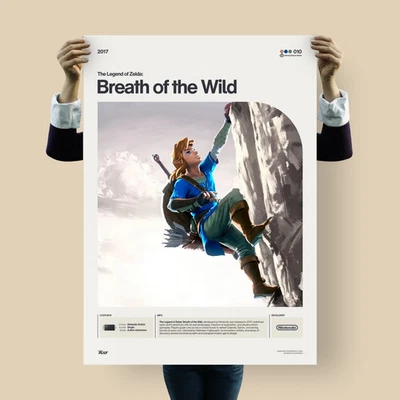 The Legend of Zelda: Breath of the Wild (2017) — Minimal Gaming Poster Series - Bild 1 von 4